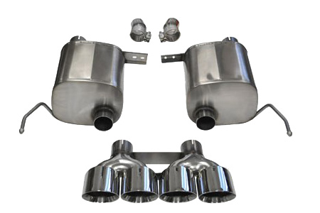 14-18 CORSA Sport Valve-Back Exhaust System w/Quad 4.5" Polished Tips (Default)