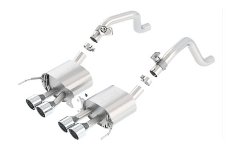 14-18 BORLA ATAK Exhaust System w/4.25" Round Intercooled Tips (Default)