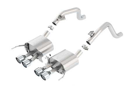14-18 BORLA ATAK Exhaust System w/4.25" Round Angle Cut Tips (No Valves) (Default)