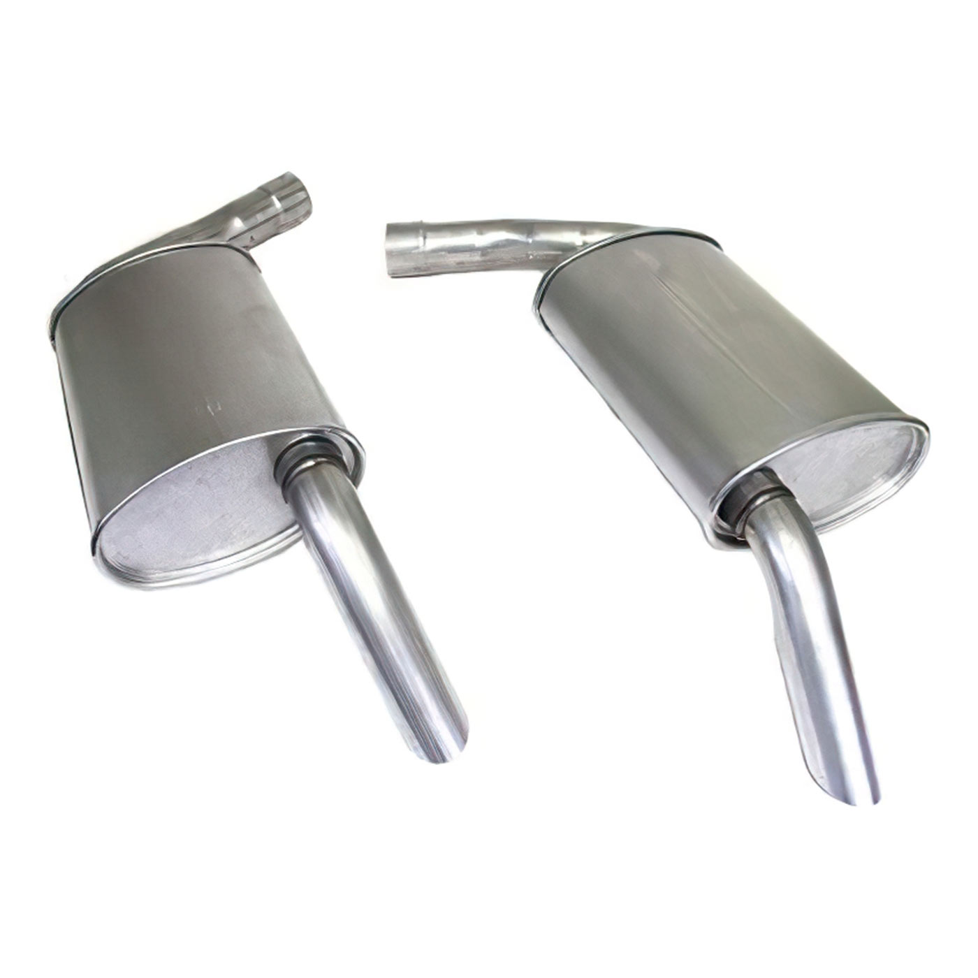 74 2 1/2in Low Profile Oval Mufflers