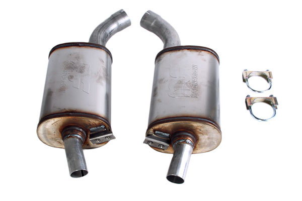 63-67 2 1/2" Magnaflow Aluminized Mufflers 