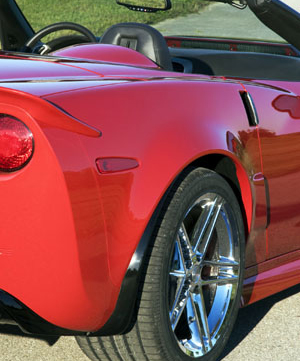 2005-2013 Corvette Conv ACI Z06 Style Rear Fender (Hand Laid)