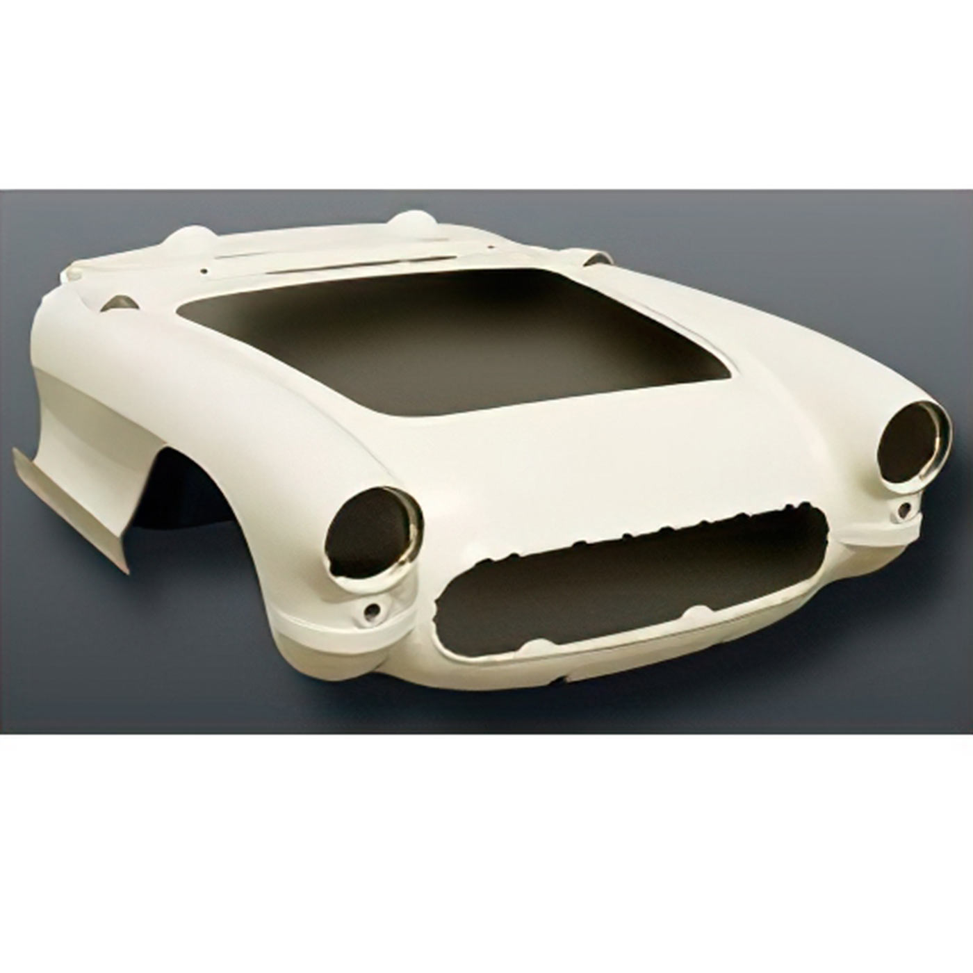 56-57 One-Piece Fiberglass Front End w/Dashboard Assembly (HL)