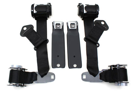 1974-1977 Corvette Coupe Seat Belt Set w/Shoulder Harness (Reproduction)