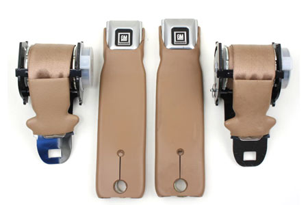 1972-1977 Corvette Seat Belts - Retractable Lap Belt Only w/GM Buckle