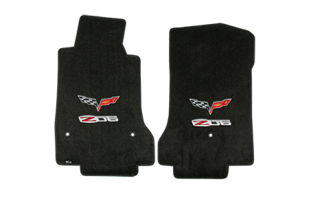 2007L-2013E Corvette Lloyd Ultimat Floor Mats w/Double "Z06 505HP" Emblem