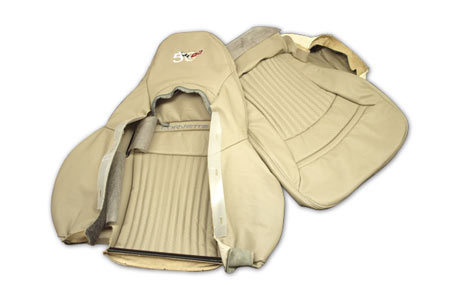 2003 Corvette 50th Shale Sport Leather/Vinyl Seat Covers