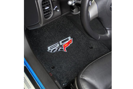 2013L Corvette Lloyd Ultimat Floor Mats w/60th Logo (60th above flags)