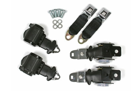 1972-1973 Corvette Coupe & Conv Seat Belt Set w/Shoulder Harness (Economy)