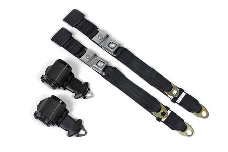 1968L-1969 Corvette Seat Belt Set w/Shoulder Harness (Economy)