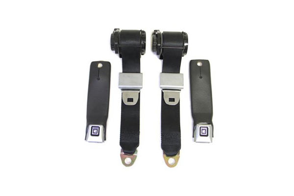 78-82 Seat Belt Set w/Shoulder Harness & Seat Belt Warning (Reproduction)