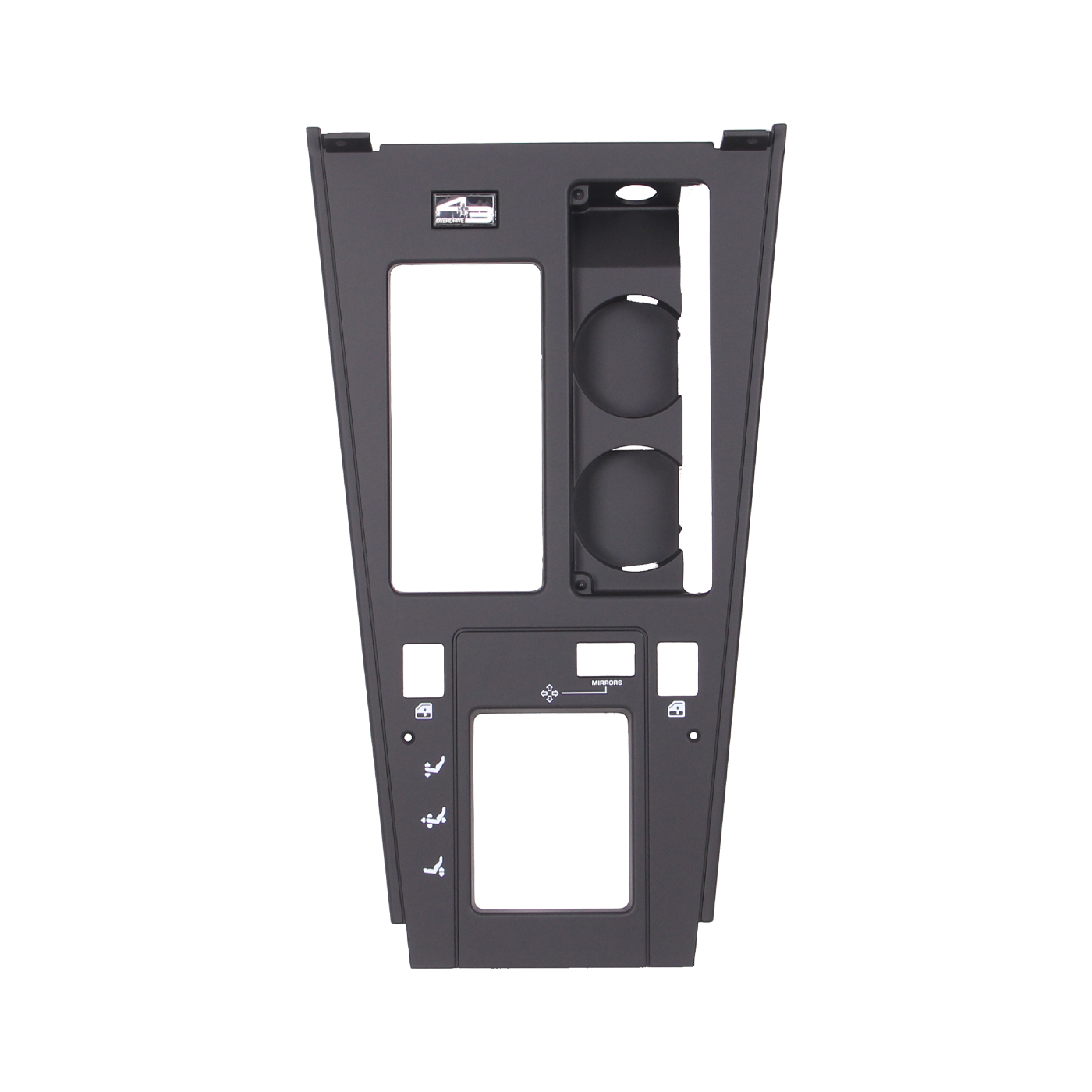 86-88 4+3 Shifter Upper Trim Plate (w/ Seat Graphics)