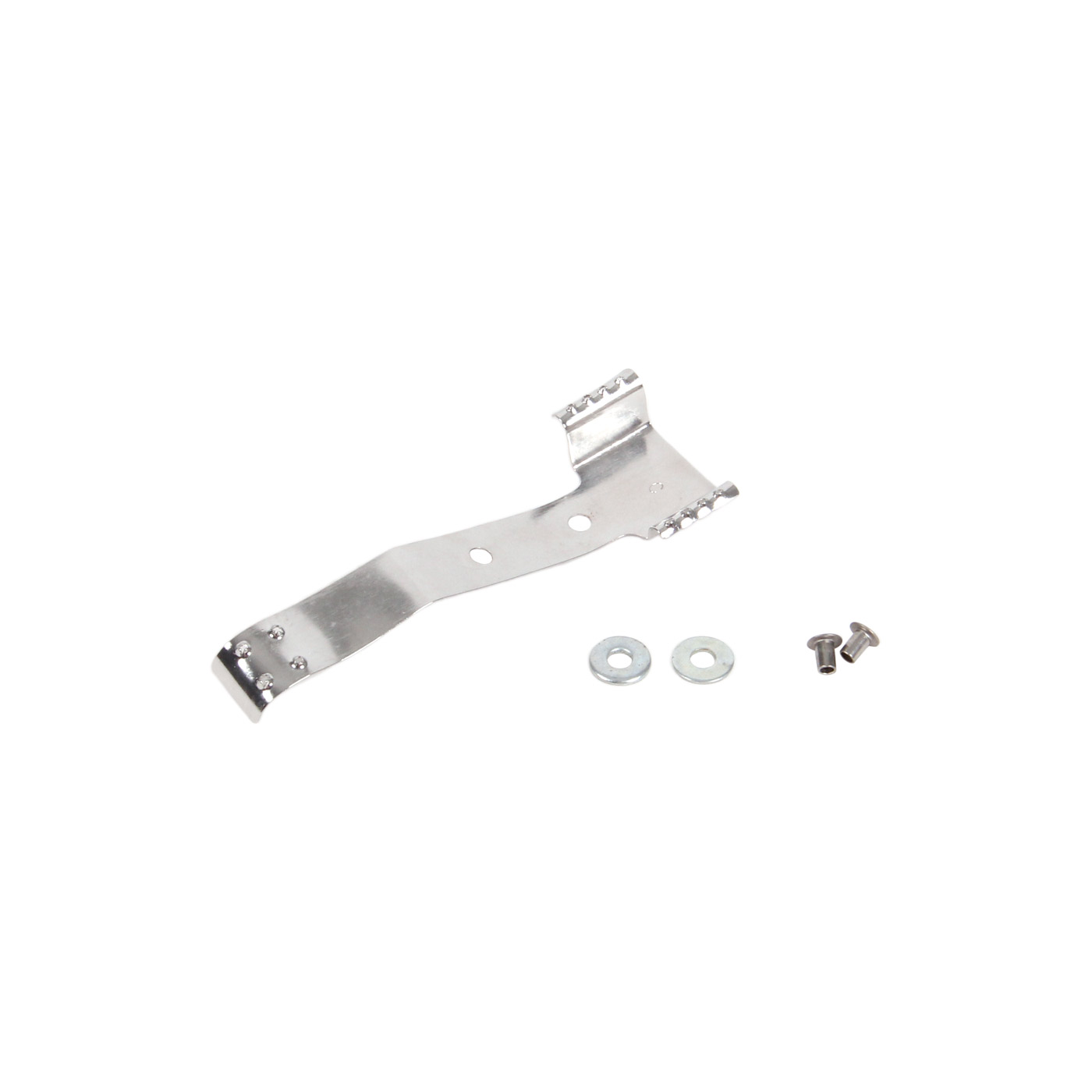 63L-64 327 Distributor Top Shield Front Clips w/Rivets