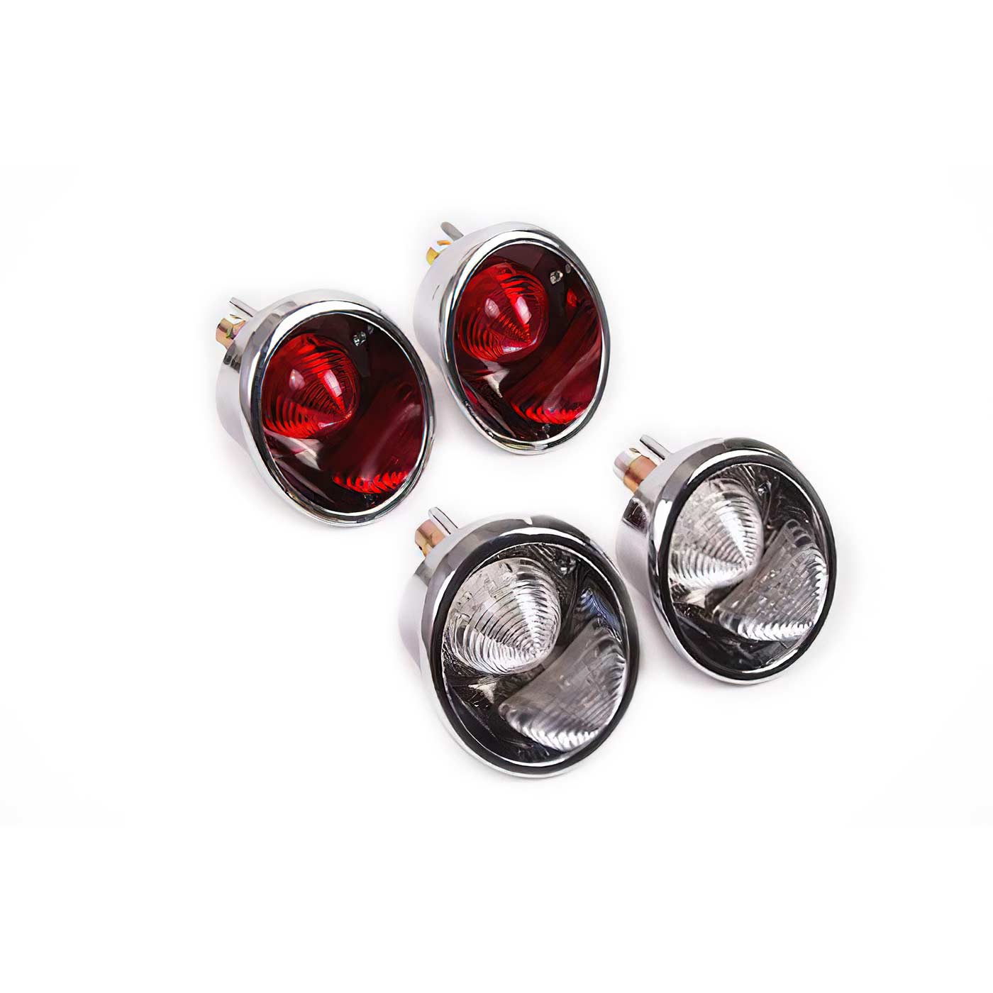 63-66 LED Tail Light Set With Back-ups