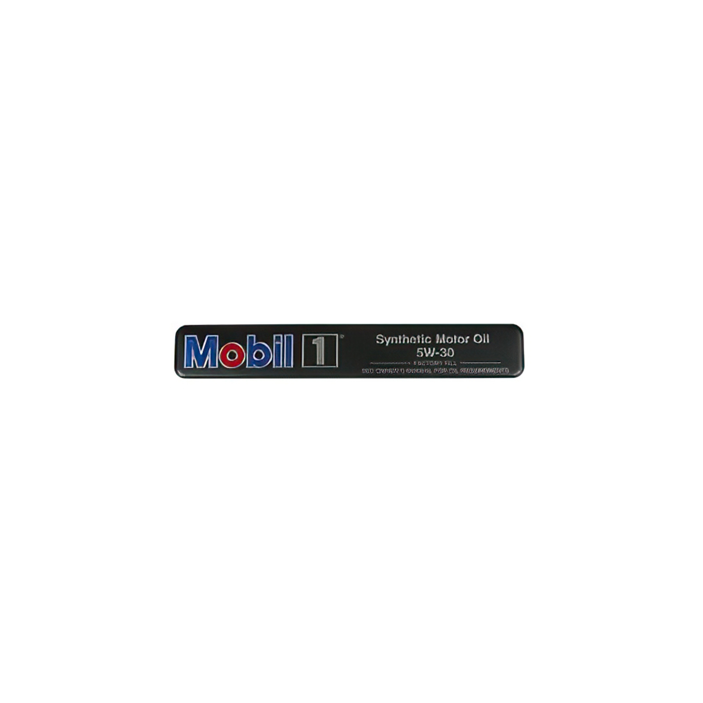 93-95E Mobil 1 Embossed Aluminum Plate