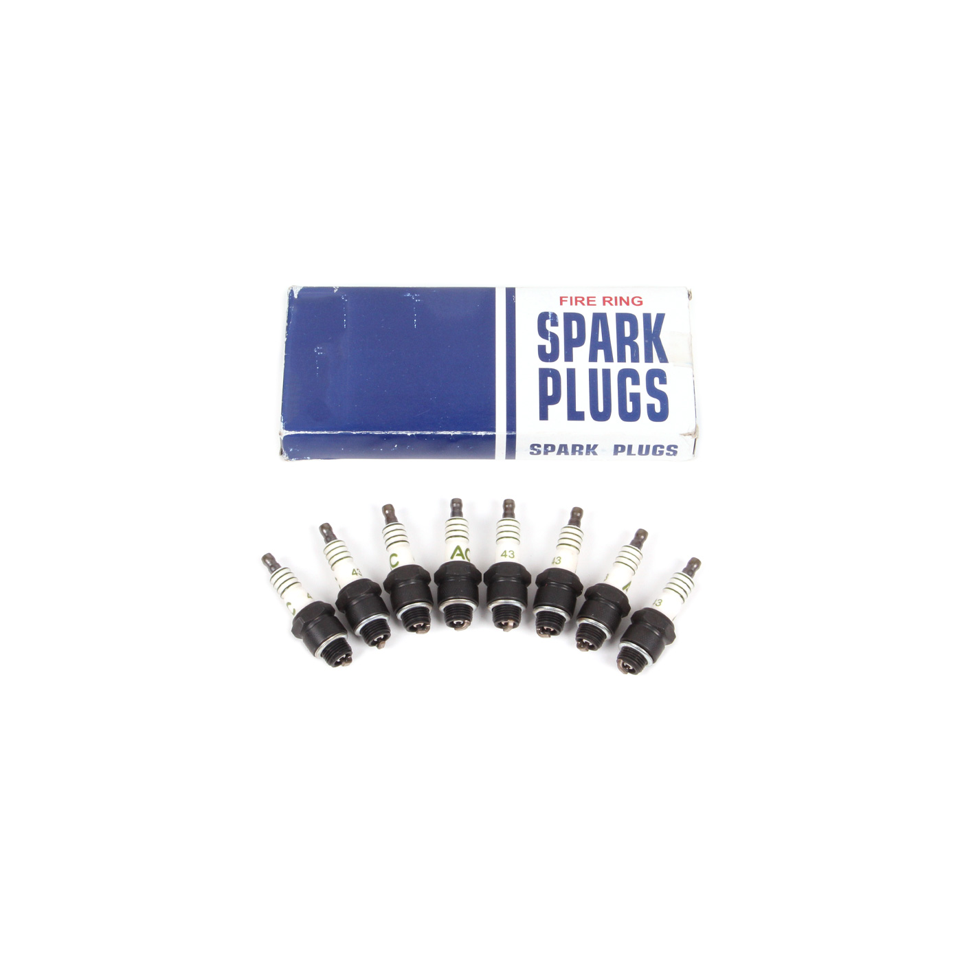 57-68 Reproduction AC-Delco # 43 Spark Plug w/Green Stripe