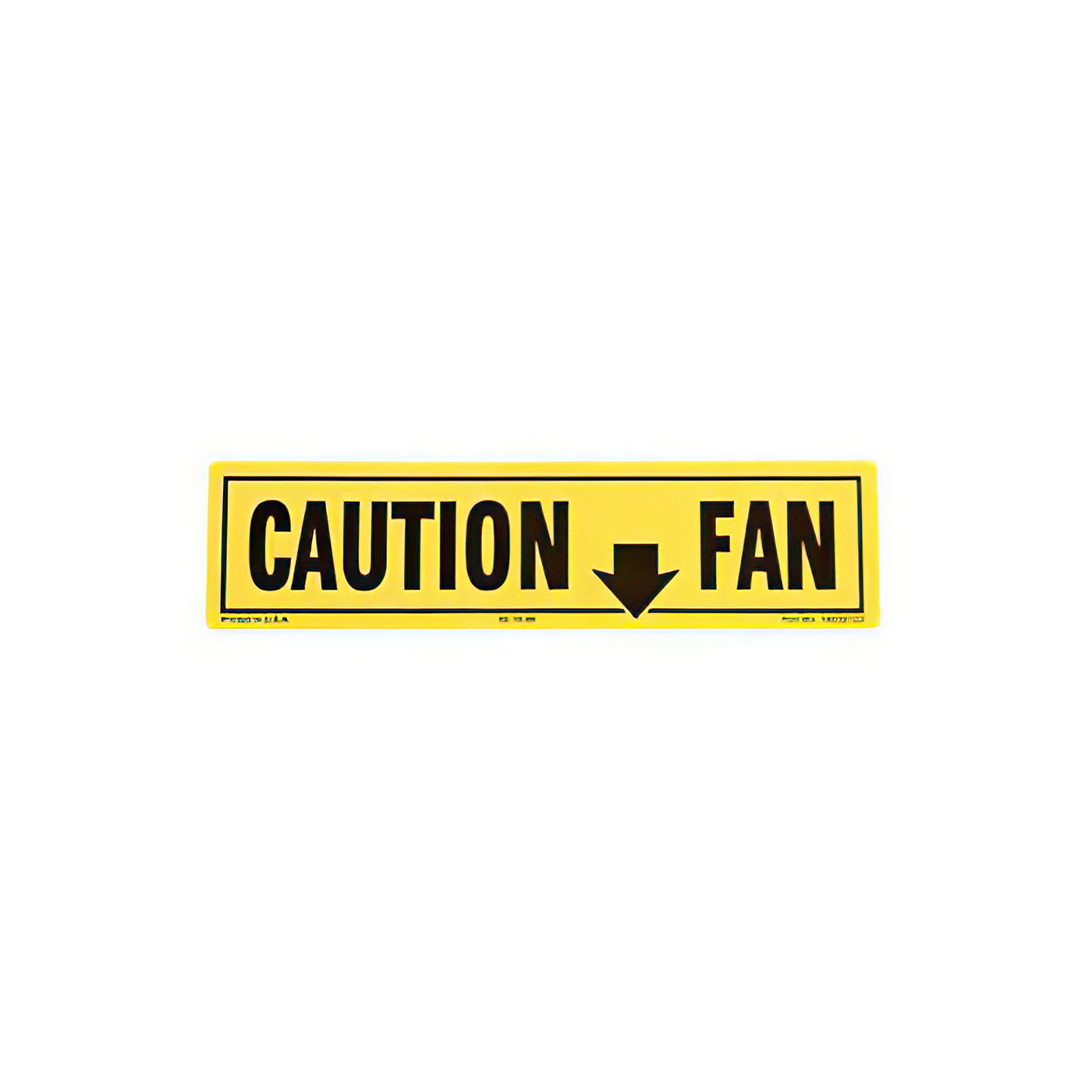 80-82 Fan Shroud Caution Decal
