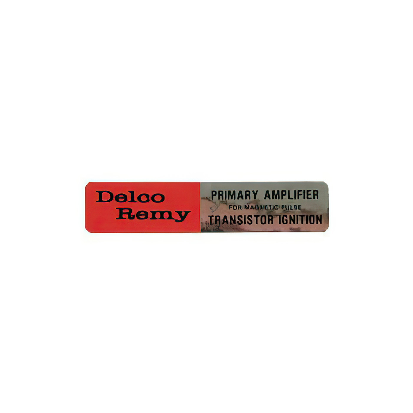 64-71 Transistor Ignition Amplifier Sticker