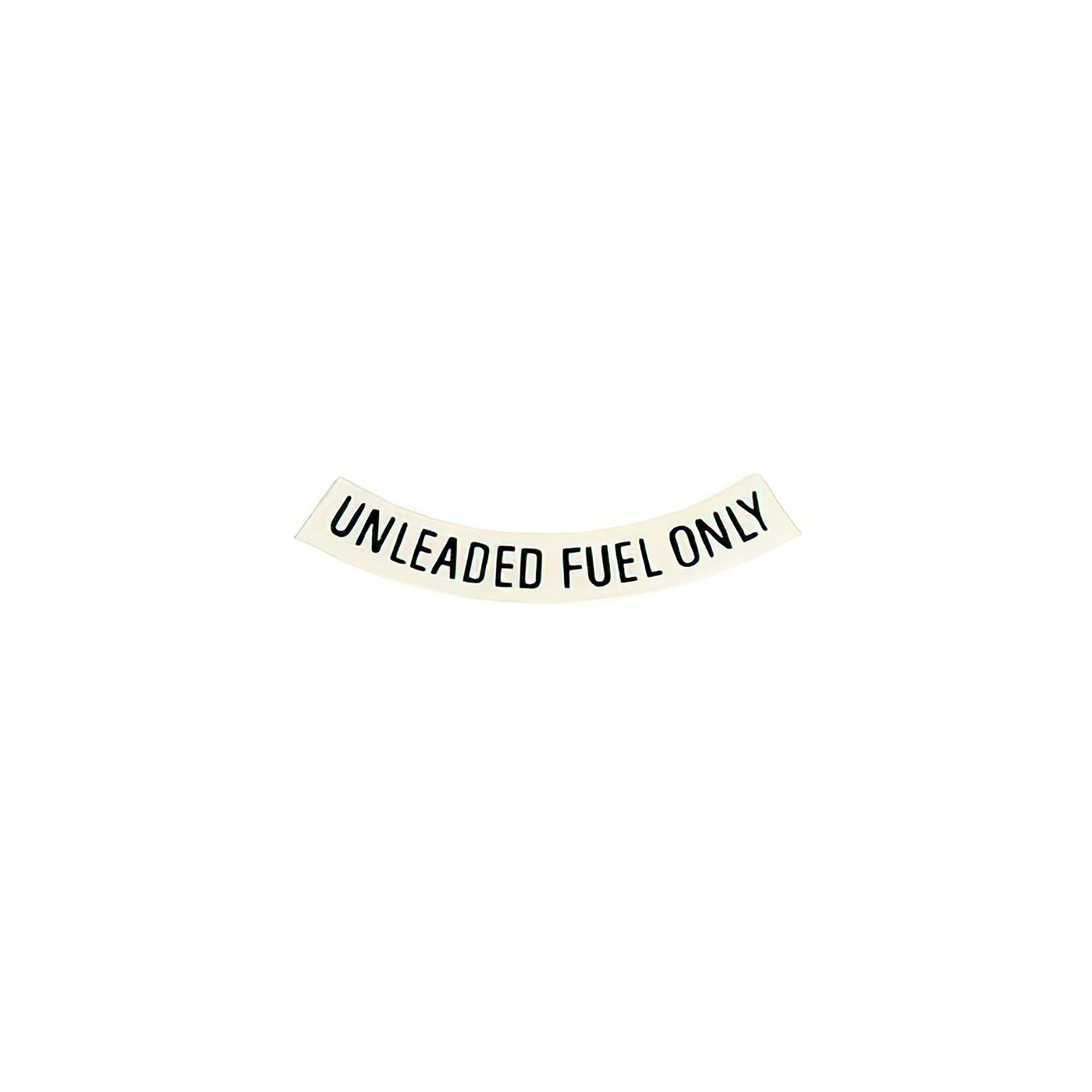 75-77 Unleaded Fuel Only Decal - Black