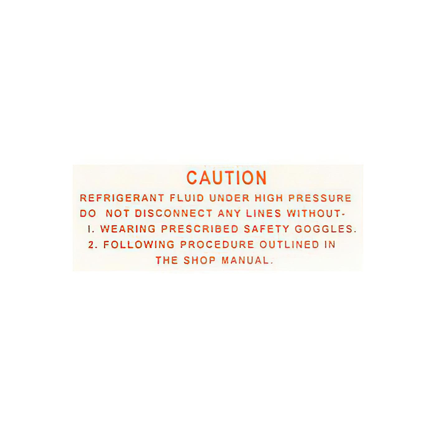 64-65 AC Compressor Warning