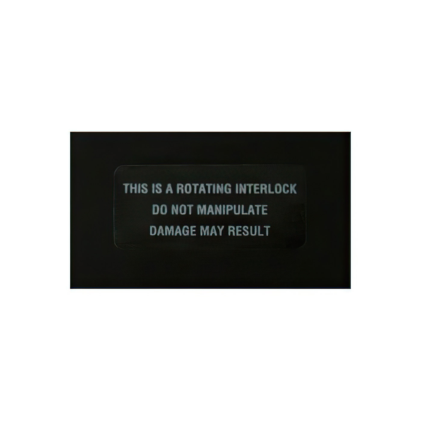 69 Steering Column Interlock Warning Decal