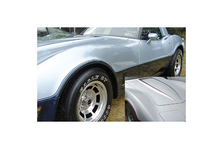 1981-1982 Corvette Two-Tone Paint Body Stripe Kit