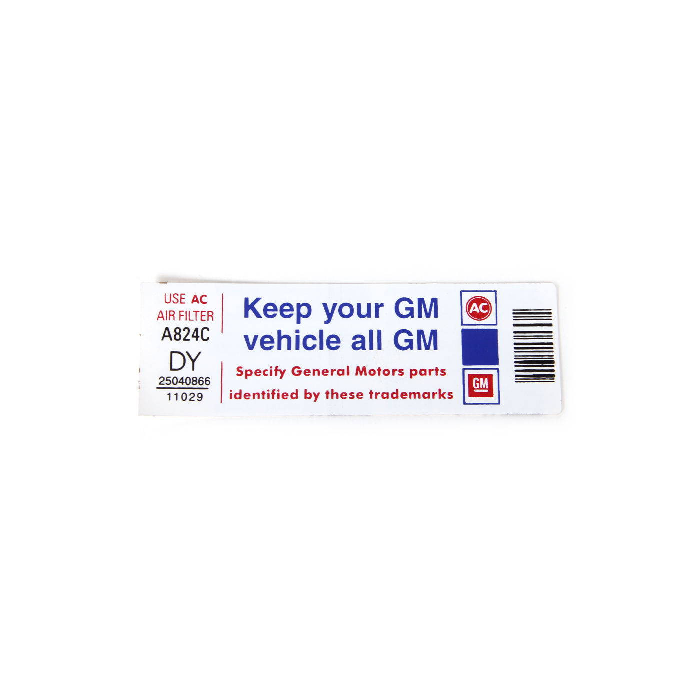 82 Keep Your GM Car... Decal