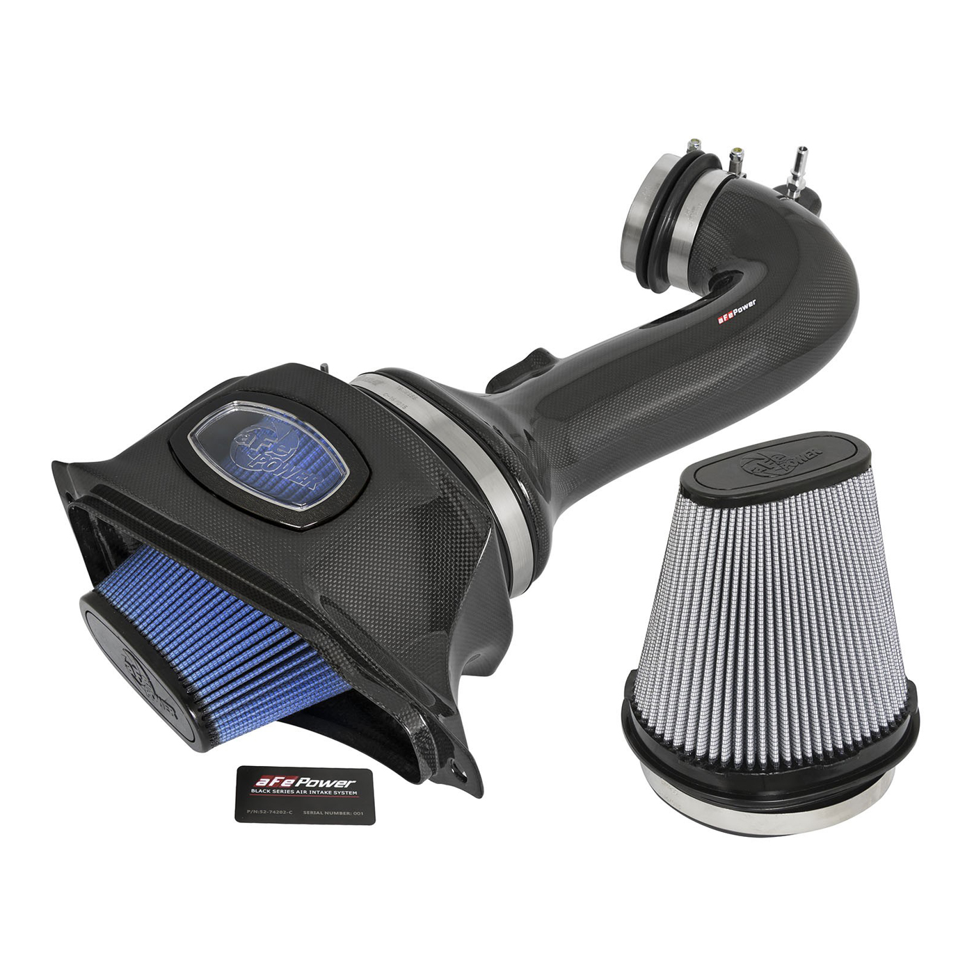 15-19 LT4 aFe Carbon Fiber Cold Air Intake System (Dual Media)