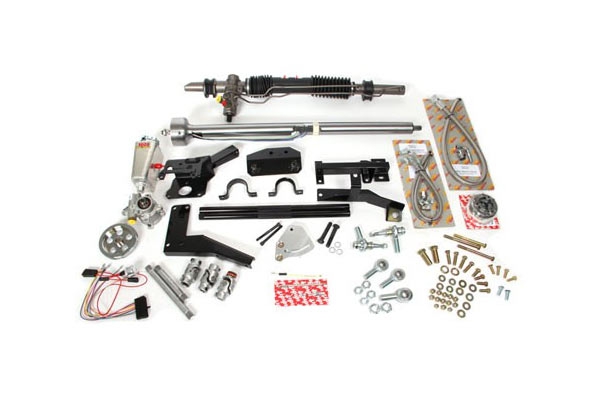 56-62 Steeroid Rack And Pinion Power Steering With Headers