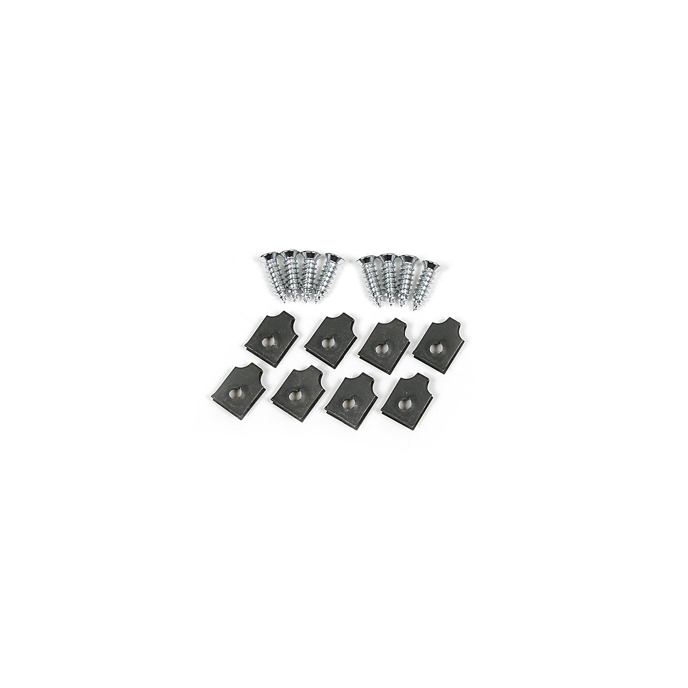 68-76 Rear Deck Vent Grill Screws & U-Nuts (Chrome Screws)