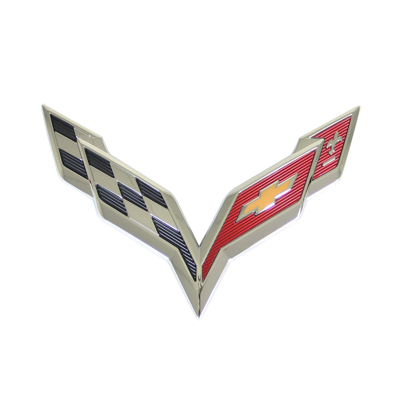 14-19 Rear Cross Flag or Conv Waterfall Emblem