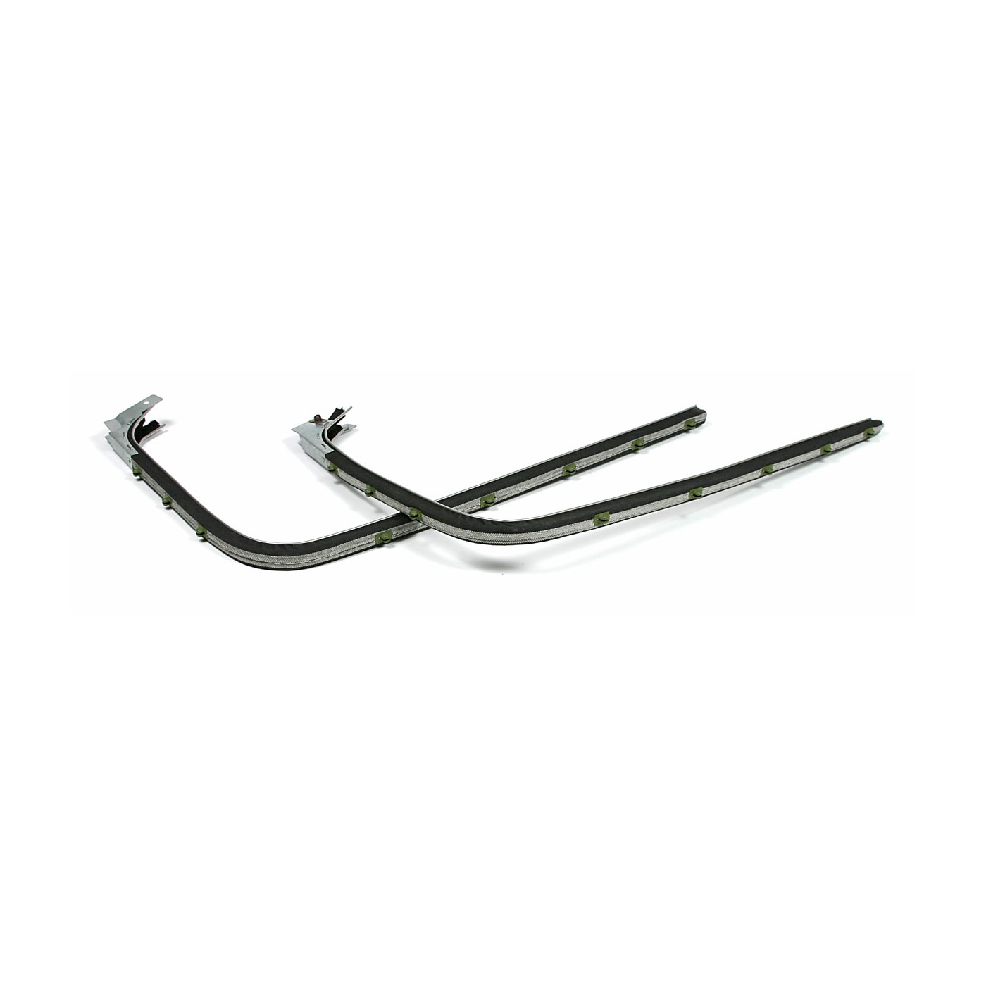 63 Cpe Door Rear & Upper Window Channel w/Metal Reinforcement