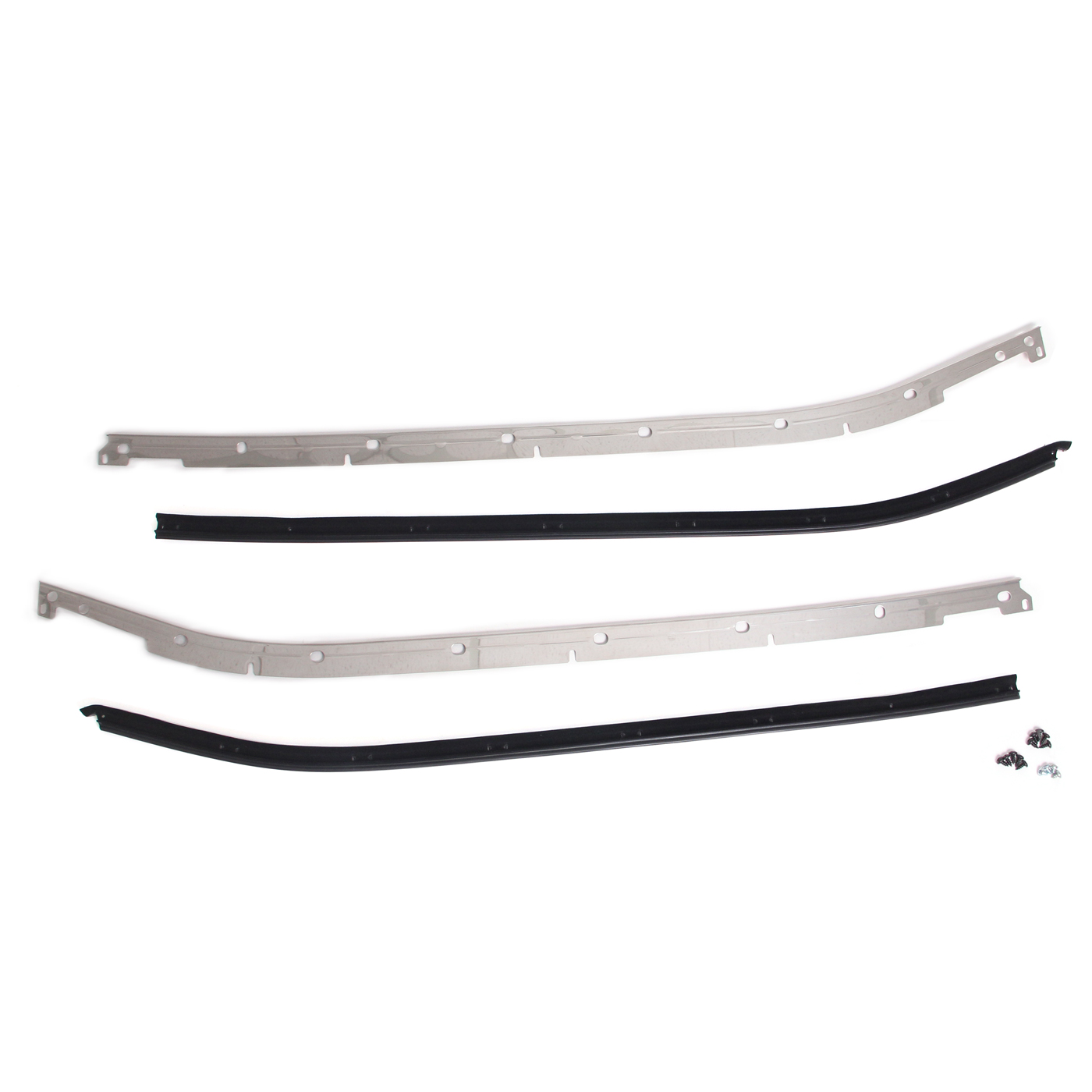 69-82 Coupe Door Outer Window Seals /Felts with Moldings Kit