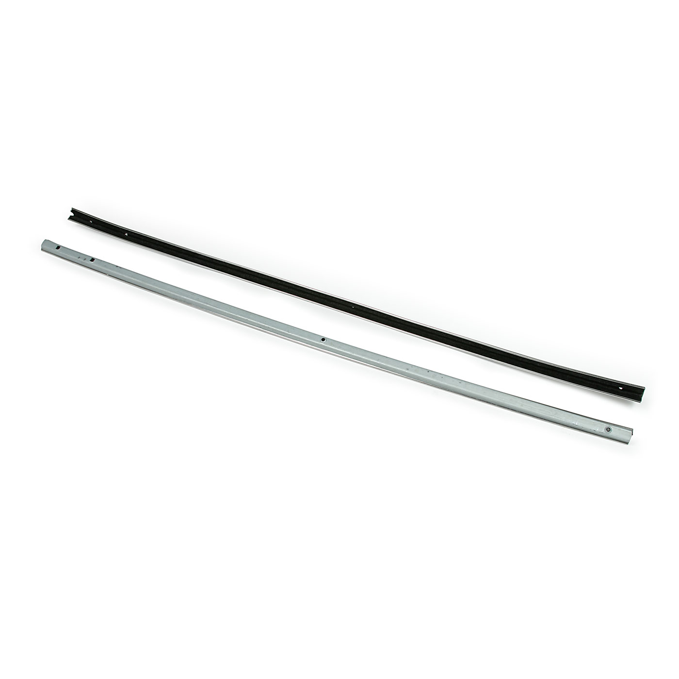 63-67 Conv Door Glass Front Channels (Punched & Pre-Bent Design)