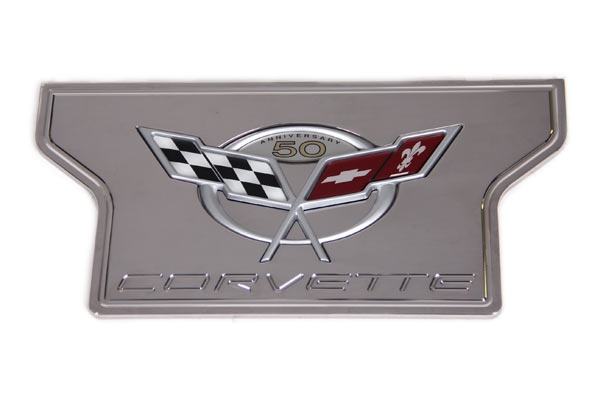 97-04 Billet Exhaust Plate w/50th Emblem