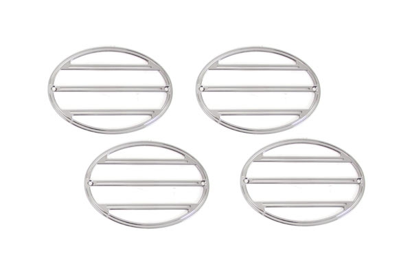 97-04 Billet Tail Light Grills - Chrome