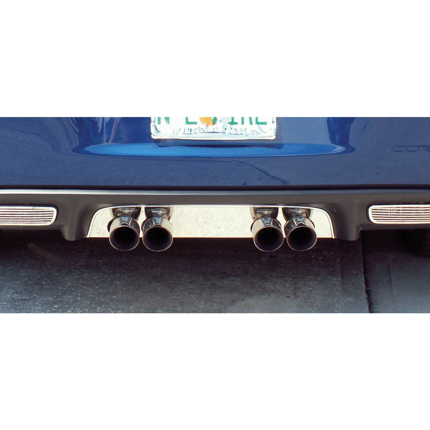 06-13 Z06 & NPP Stainless Exhaust Port Filler Panel