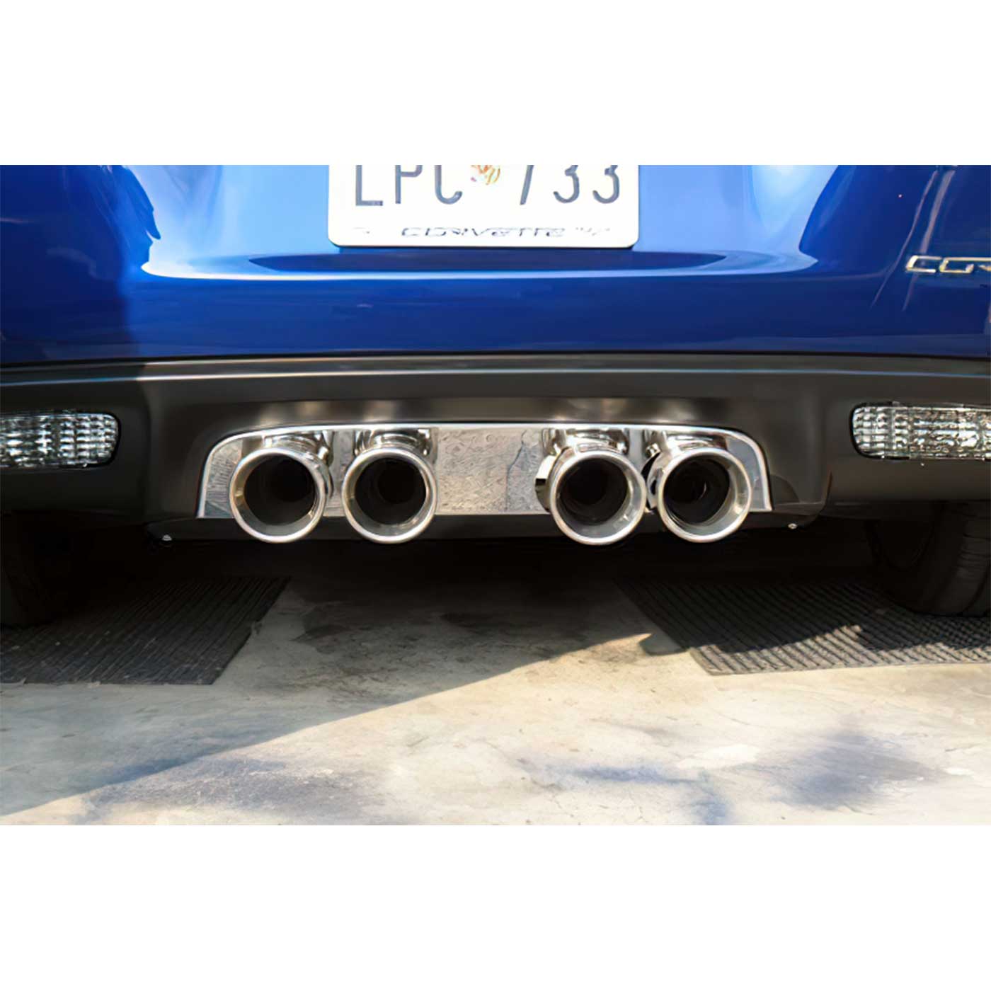05-13 Stainless Exhaust Port Filler Panel - Borla Stinger Round Quad