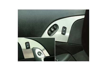 2005-2013 Corvette Stainless Door Lock Trim Plates w/Seat Memory Option