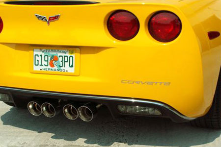 2005-2013 Corvette Chrome Rear Valance Trim