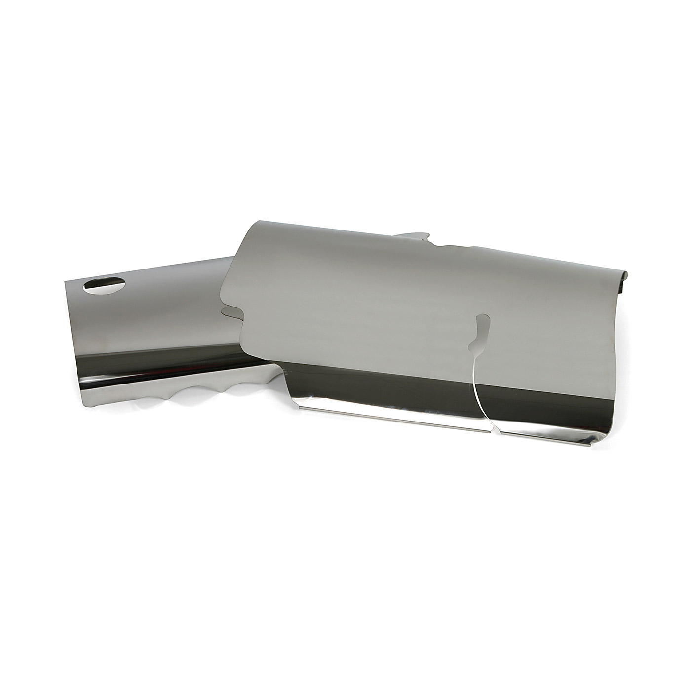 99-04 Polished Stainless Fuel Rail Covers w/Cap (Snap-On Design)