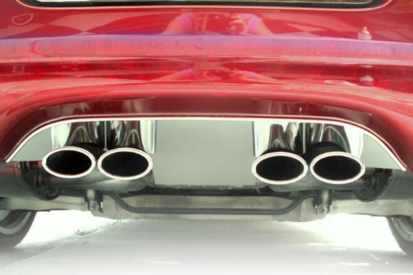97-04 Stainless Exhaust Port Filler Panel - Stock Exhaust