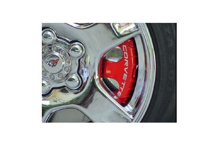 1997-2004 Corvette 4pc Stainless Brake Pad Covers