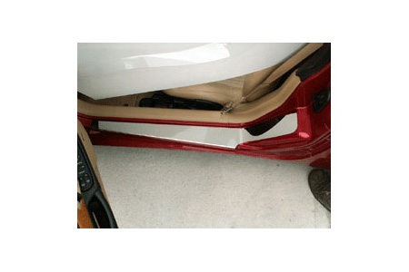 1997-2004 Corvette Stainless Door Sills w/o Ribs