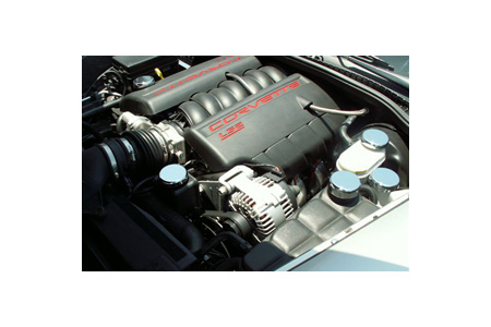 2005-2013 Corvette w/Auto 5pc Chrome Engine Cap Set