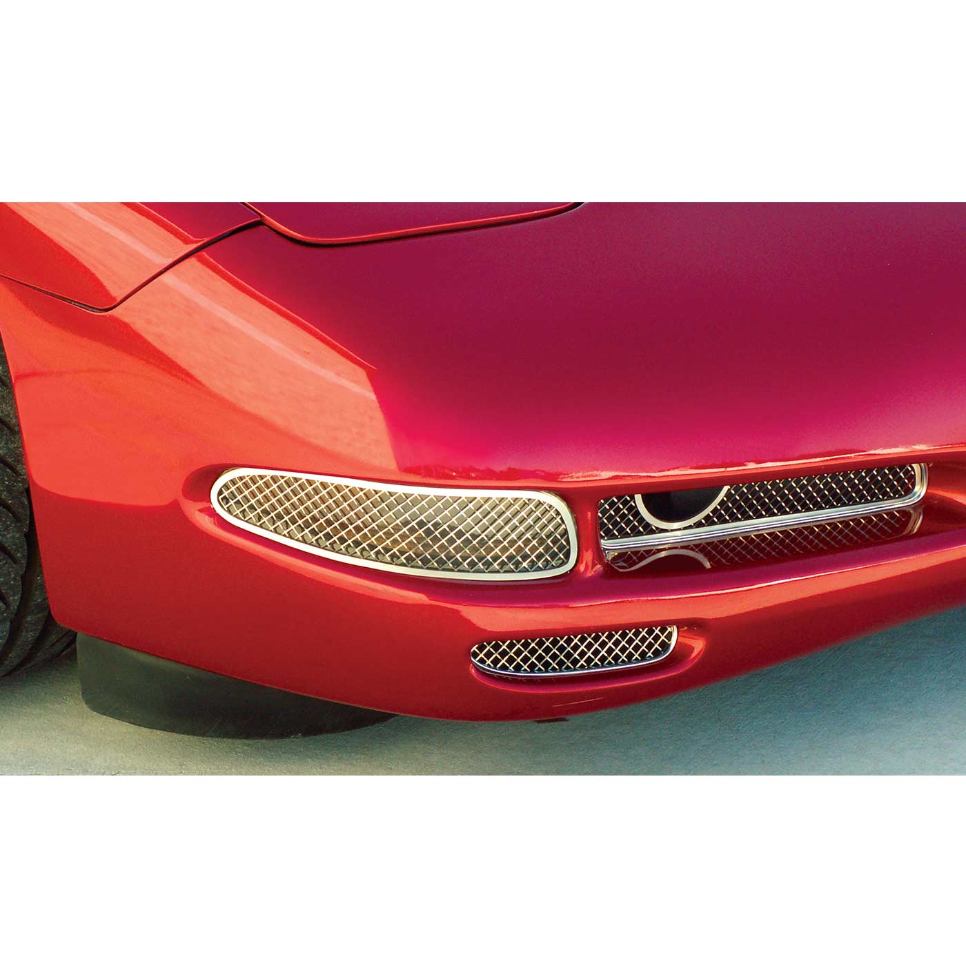97-04 Laser Mesh Stainless Front Brake Duct Grills