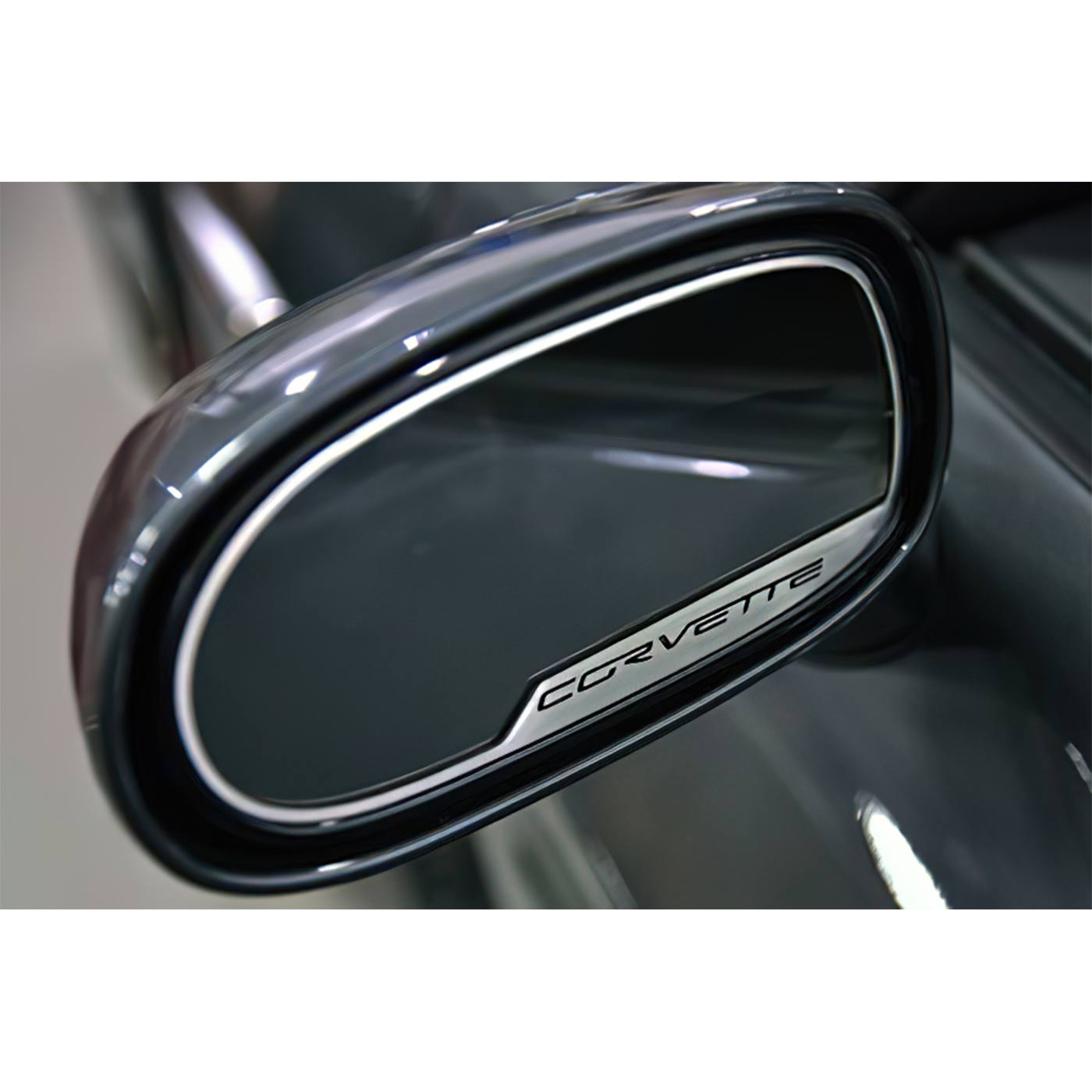 05-13 Exterior Mirror Stainless Trim w/Corvette