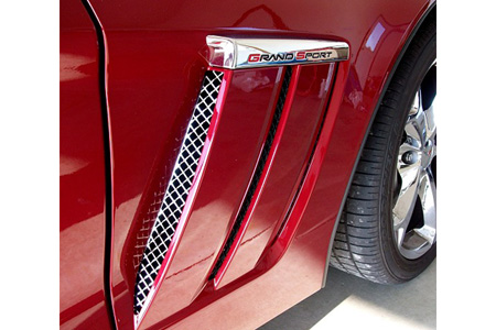 2010-2013 Corvette Grand Sport 2-pc Laser Mesh Side Fender Inserts
