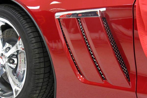 10-13 Grand Sport 6-pc Laser Mesh Side Fender Inserts