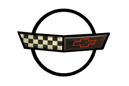 91-96 Corvette Nose Emblem Metal Sign